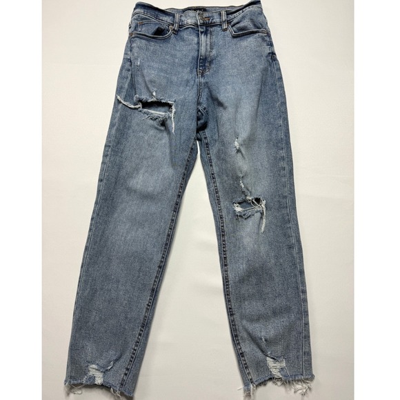 Aeropostale Denim - Aeropostale Distressed‎ Mom Jeans Ripped Denim High Rise Light Wash Women's
